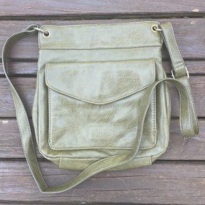 RESERVED FOR SALE JUDY - HTF Olive Green Colab Crossbody Handbag
